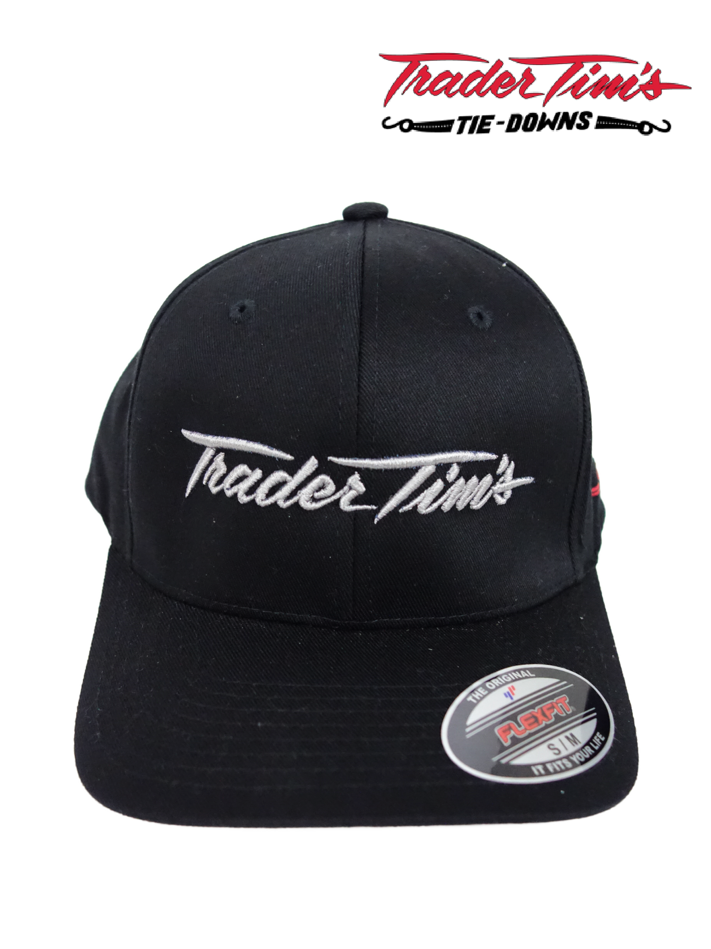 Trader Tim's Embroidered Flexfit S/M Only - Black