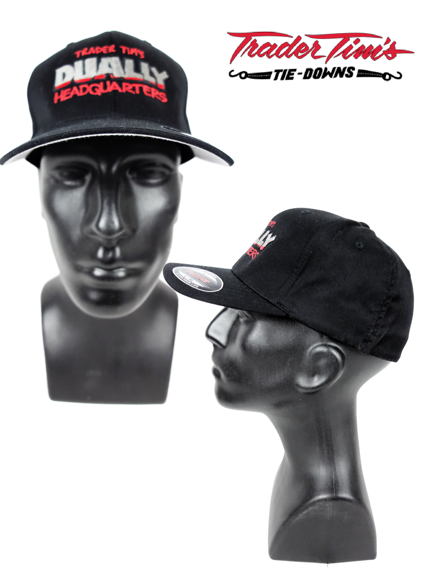 Trader Tim's Dually Head Quarters Flexfit L/XL - Black