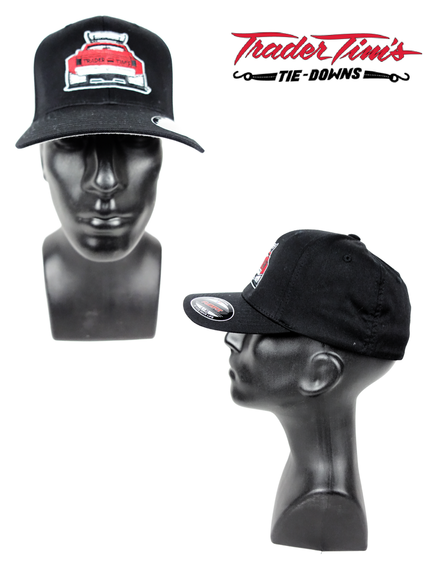 Trader Tim's Dually Truck Flexfit - Black