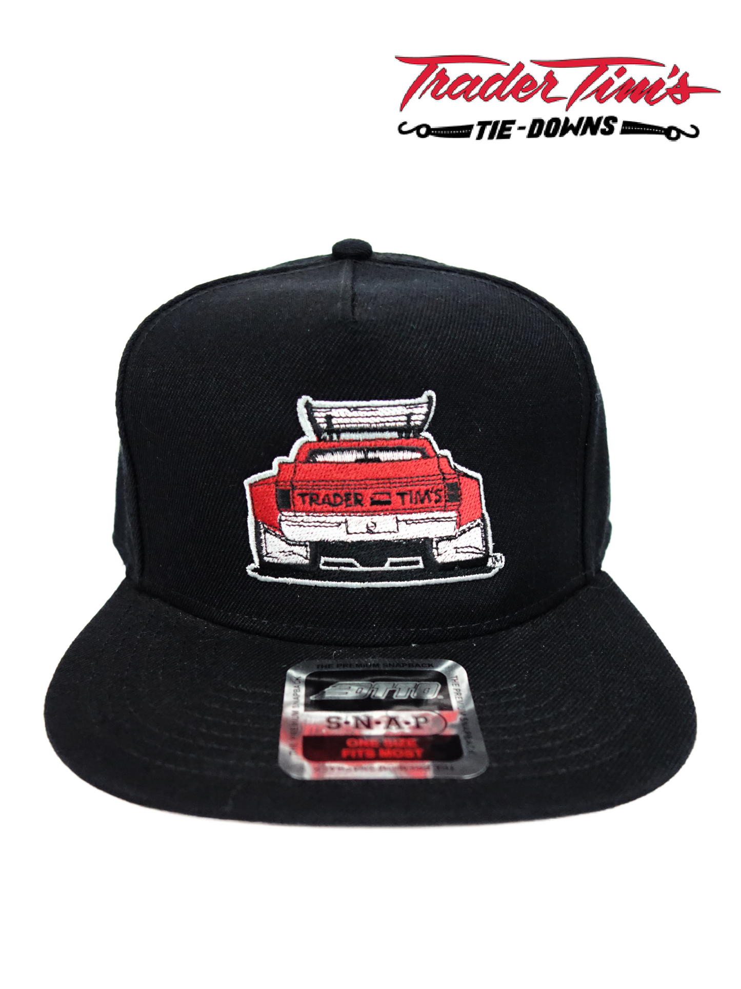 Trader Tim's Dually Truck Flat Bill Hat - Black