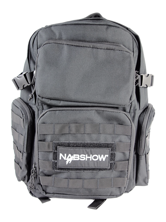 NAB Show - Black Tactical Backpack with NAB Patch