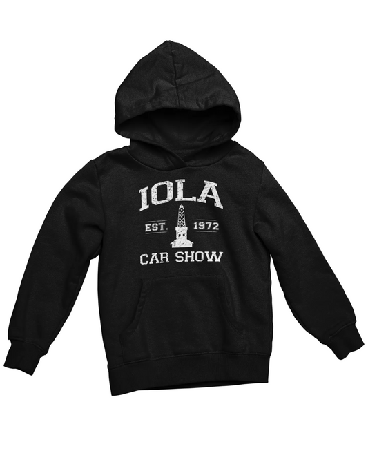 Iola One Color Vintage Logo Hoodie