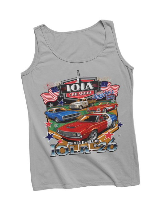 Iola 2026 Car Show Tank Top